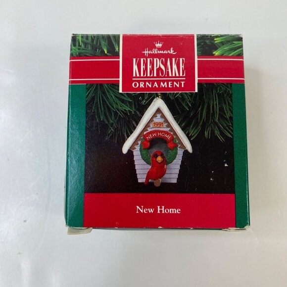 Hallmark 1991 Keepsake Ornament New Home Cardinal Birdhouse Christmas Decoration - Picture 4 of 5